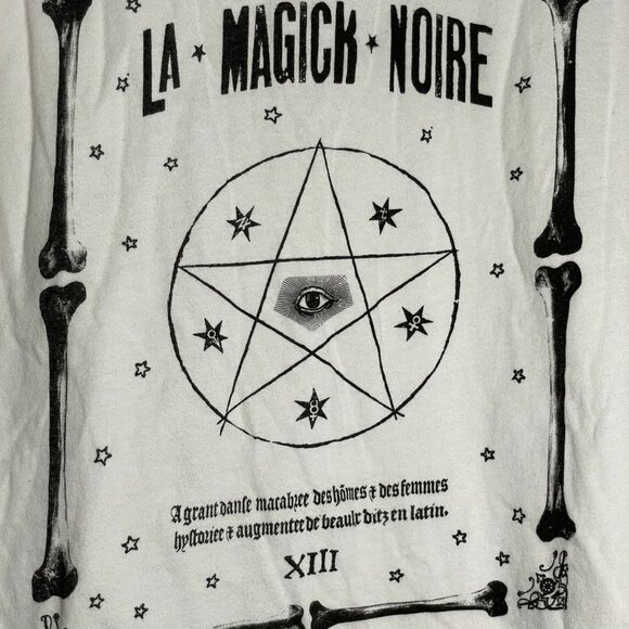 Torrid 'La Magick Noire' Slim Fit Plus Size T-shirt - 2X - White - VGUC - Picture 2 of 3